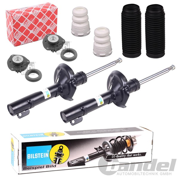2X Bilstein B4 StossdÄMpfer + Febi Domlager Vorne FüR Audi A3 Cabriolet 8P7-image