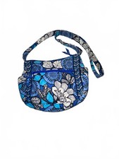 Vera Bradley Blue Floral Quilted Crossbody Bag