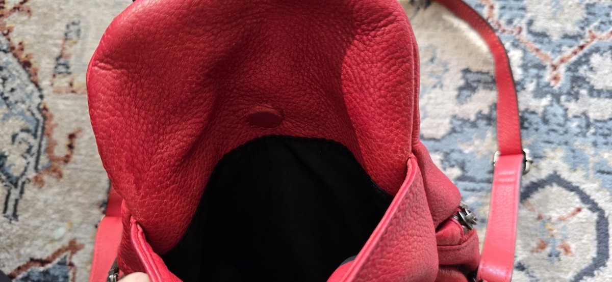 REBECCA MINKOFF Red Leather Julian Small Backpack Purse Read  display picture 2