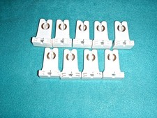 LOT OF 9 FLUORESCENT LIGHT SOCKET LAMPHOLDERS BI-PIN TALL 660W, 600V NEW
