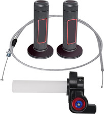 7/8" 22Mm Twist Throttle Accelerator Handle Grips and Cable Set Switch Replaceme