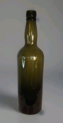 Vintage Buchanan' S Black & White Whisky Bottle. Green, Empty, #8 Buchanan's 
