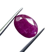 4.50 Cts Unheated Natural Ruby 12x8.5mm Oval Cut Loose Gemstone for Astrology
