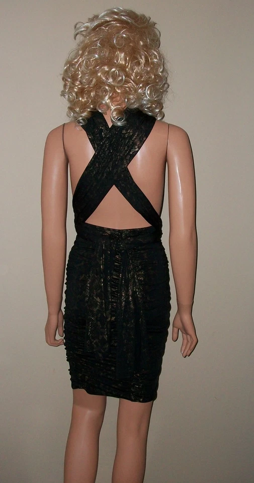 $88 Vestido Victoria Secret Moda Multi Way Negro Lámina XS Foto 3 de 3