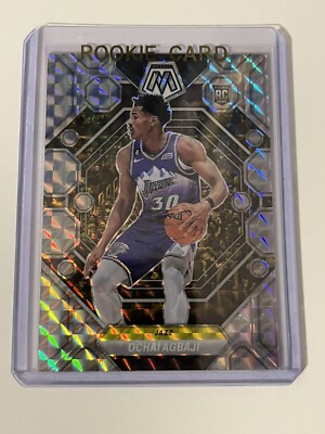 2022-23 Panini Mosaic Ochai Agbaji Silver Mosaic Rookie RC #208