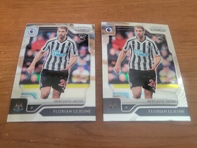 2 x 2019-20 Panini Prizm Premier League Florian Lejeune RC Newcastle United #205