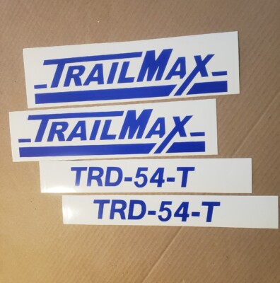 TRAIL MAX TRAILMAX  TRD-54-T Decal Kit Flatbed Trailer Replacement stickers USA