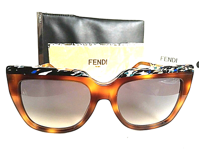 New FENDI FF 0087/S CUMJD 53mm White Tortoise Oversized Womens Sunglasses Italy Fendi | Accessories | Brand New Authentic Fendi Ff 26s  main image 2