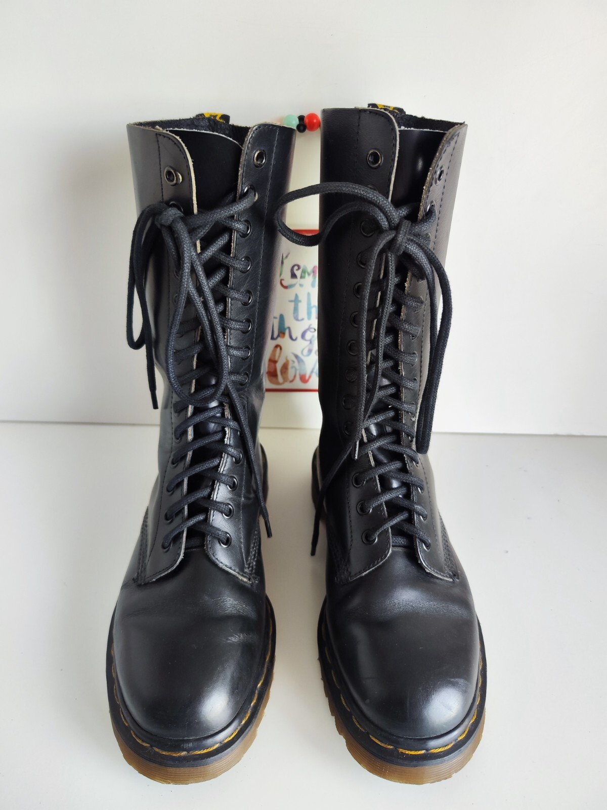 Dr martens 14 eye 1914 black england vintage boots UK6 EU39 US8 image 4