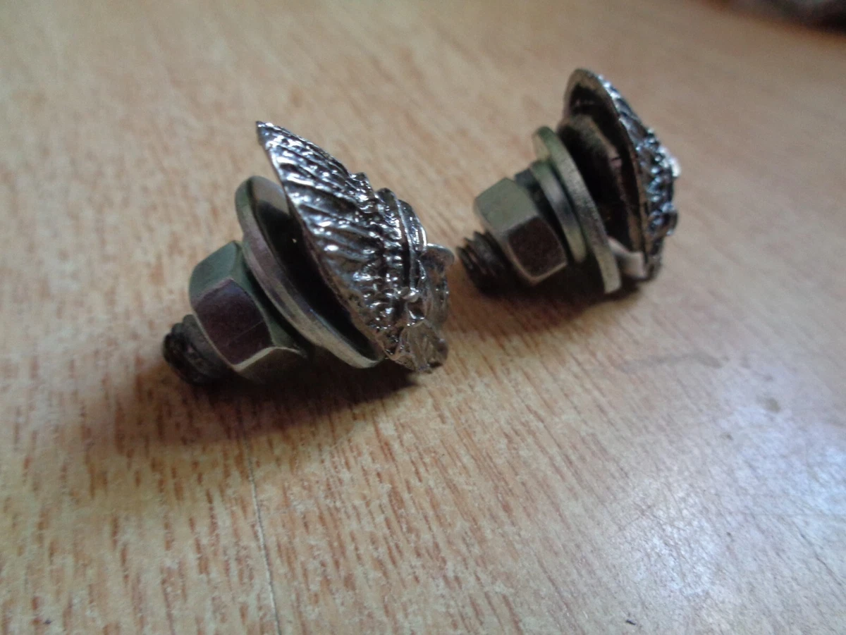 Indian Motorcycle License Plate Bolts Vintage Badge Saddlebag
