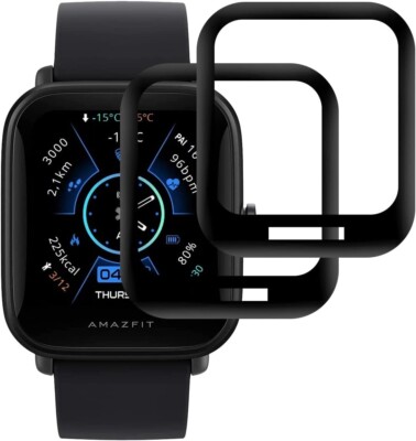 2X 3D Schutzglas für Amazfit Bip U / Bip U Pro  Panzerfolie Display Schutz Full