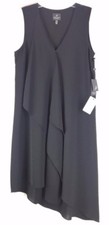 Adrianna Papell Womens Little Black Sleeveless Dress (Size 12) $140 ***NEW***