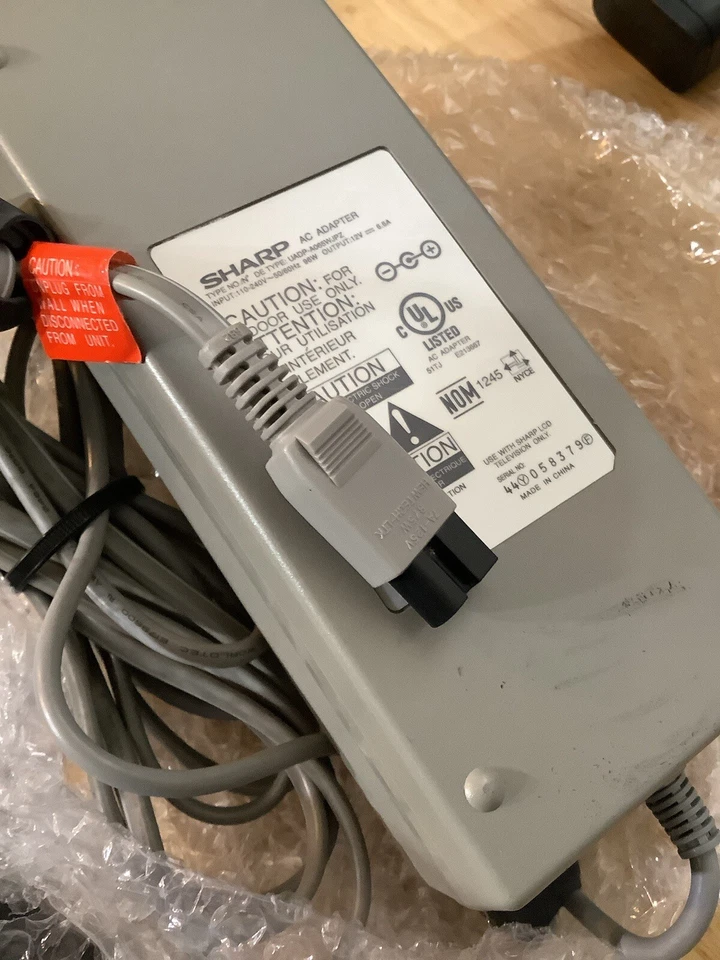 Genuine SHARP& :UADP-A065WJPZ AC Power Adapter 12V 6.6A 110-240V 50/60Hz 96W - Image 3 of 4
