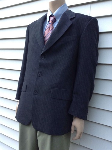 Blazer Yves Saint Laurent da uomo a tre bottoni completamente foderato senza sfiato 42R - Foto 2 di 12