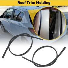 LH RH Side Roof Drip Moulding Trim Set For 2006-2016 Toyota Yaris Hatchback