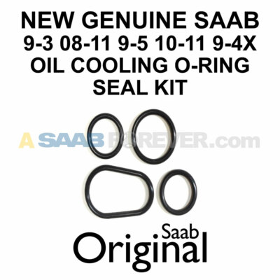 NEW GENUINE SAAB 9-3 9-5 9-4X OIL COOLER O-RING Kit 2.0T 2.8T 08-11 OEM 12634385