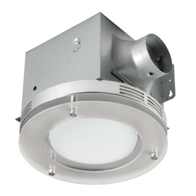 Brushed Nickel 80 CFM Ceiling Mount Bathroom Exhaust Fan W/ LED Light by  Tosca for sale online | eBay