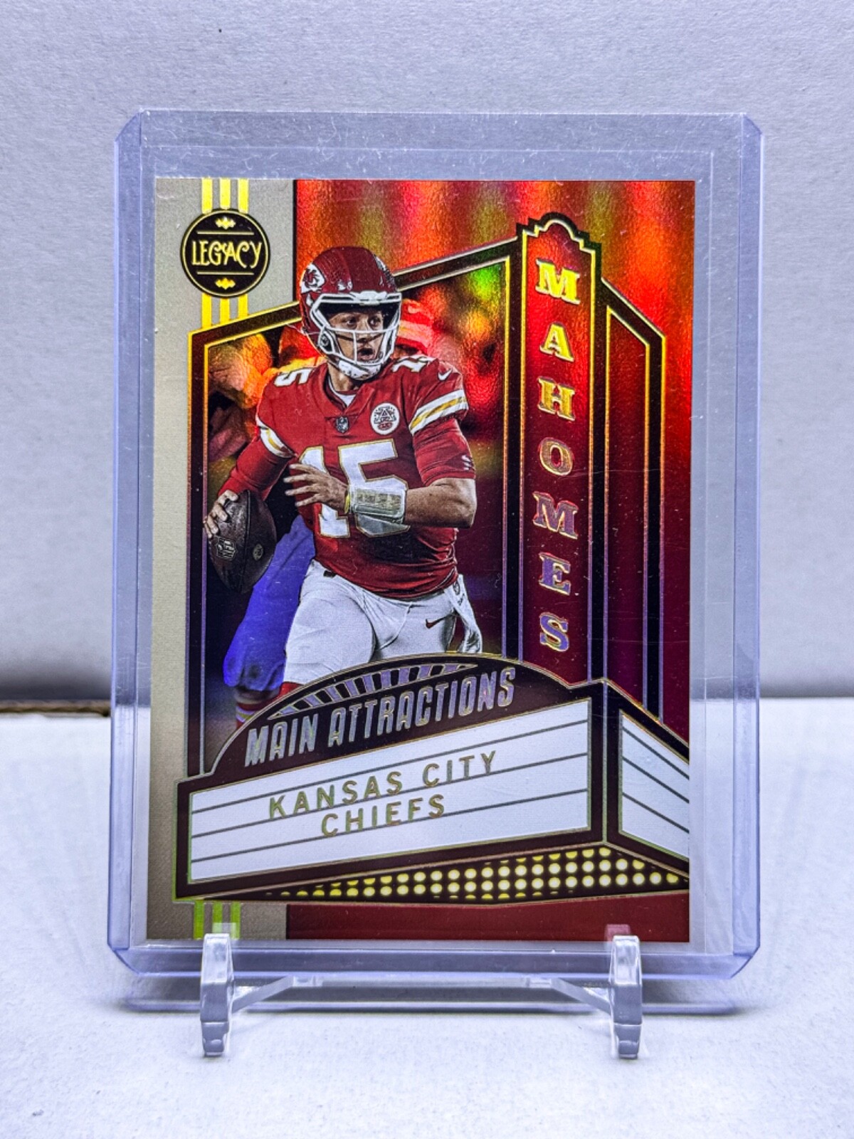 2023 Panini Legacy Patrick Mahomes Main Attractions - Case Hit (SSP) #MA-1