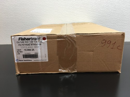 Fisherbrand Cat No 14-956-3A Culture Test Tube 12 X 75MM Case - Picture 9 of 24