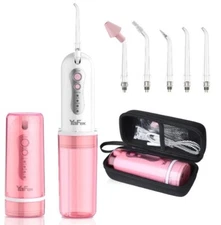 YaFex Cordless Water Dental Flosser Rechargeable Portable, Pink - Amazon Return