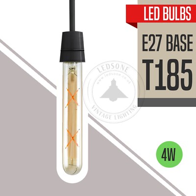 Edison Vintage LED E27 LED T185 4W Licht Vintage Amber Glühbirne Warmweiße