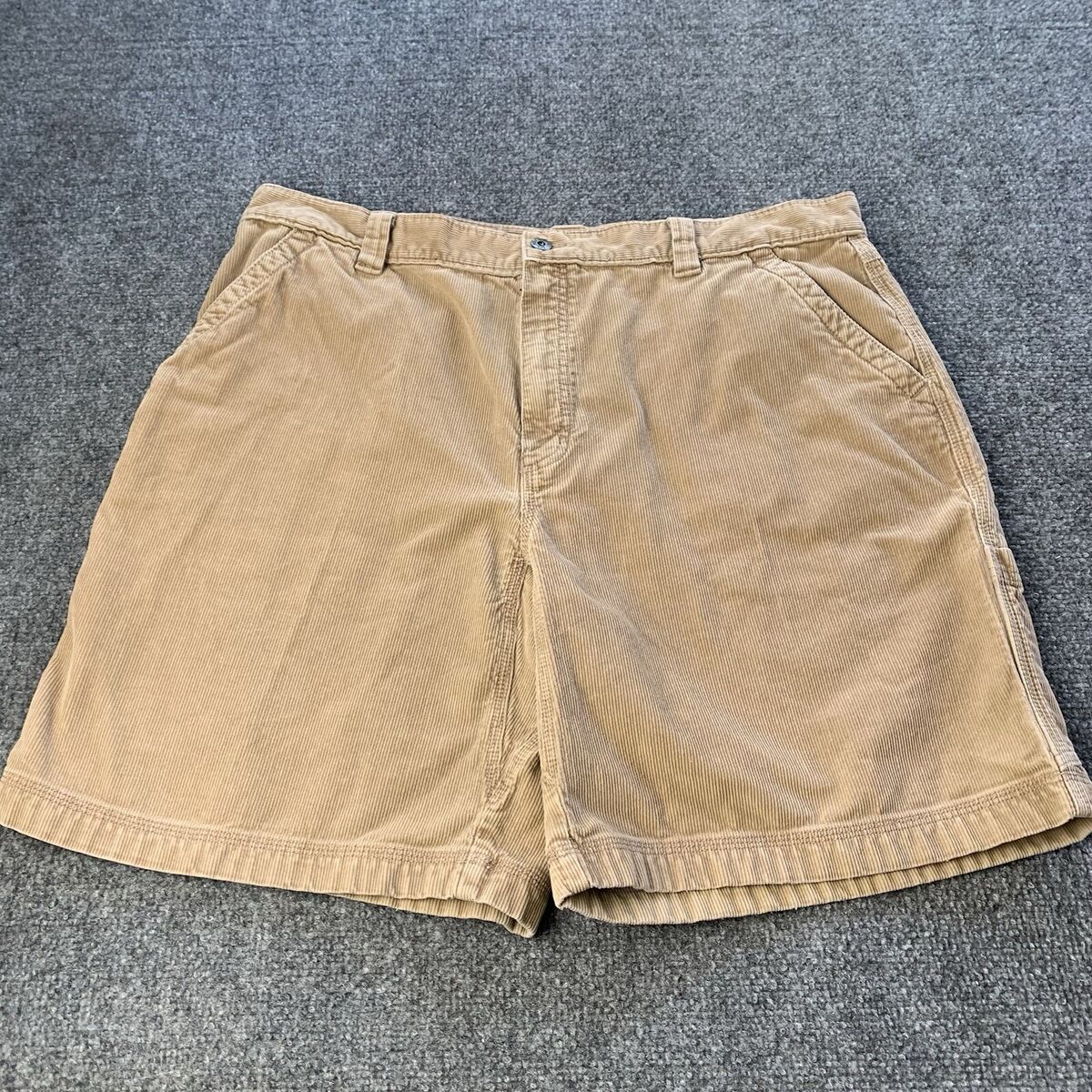 LL Bean Corduroy Shorts Mens Size 40 Tan Brown Utility LL Bean Corduroy Shorts Mens Size 40 Tan Brown Utility