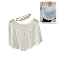 Hhkuize Knitted Sun-Proof Ice Silk Shawl, Knitted Ice Silk Shawl, Summer Sh