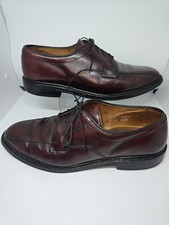 Allen Edmonds Mens 9 D Burgundy Color Leather Hillcrest Dress Shoe Made In USA