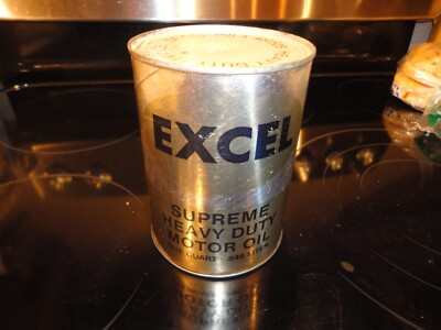 #ad EXCEL SUPREME HEAVY DUTY MOTOR OIL. 1 QT CAN UNOPENED MORECO ENERGYILLINOIS $7.79