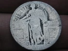 Dateless Silver Standing Liberty Quarter, Type 1 Variety Minted in 1916 and 1917