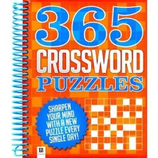 365 Puzzles: Crosswords - Spiral-bound - GOOD