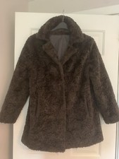 Astraka Vintage Brown Faux Fur Women’s Coat Size 12
