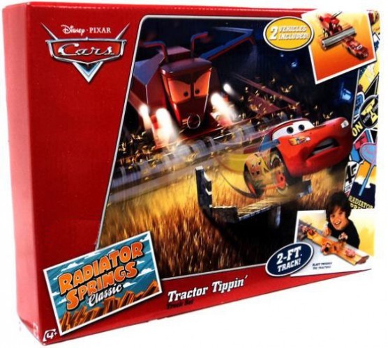 cars tractor tippin track set