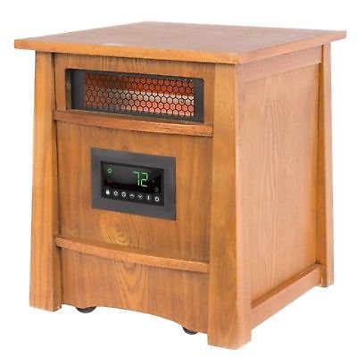 Infrared Heater Furniture Style Element Wood Cabinet Space Heater