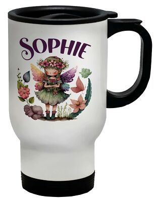 Personalisierter Feen Reisebecher Mythical Magic Faries Tasse Geschenk