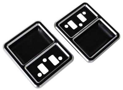 '68-'77 Bronco Billet Interior Door Cups - Silverline Series