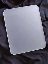 4x5 Ground Glass Focusing Screen Clipped Corners   Hand Ground by Steve Hopf