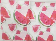 Thin Peva Vinyl Tablecloth 52"x70"Oblong 4-6 ppl WATERMELONS  STRAWBERRIES,GR