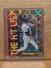 Trea Turner 2022 Panini Donruss The Hit List Gold /999 THL-1