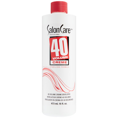 Salon Care 40 Volume Creme Developer, Strong Lift Formula, Easy To Handle Cream