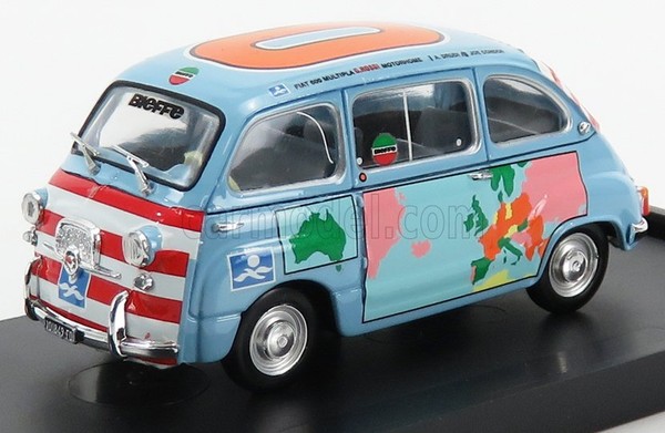 Modellauto Statisch Diecast Fiat 600D Multipla Graziano Rossi Wohnmobil 1960-image