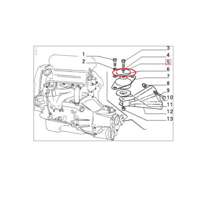 PIATTELLO SOSPENSIONE MOTORE FIAT UNO TURBO ORIGINALE 5937308 | eBay