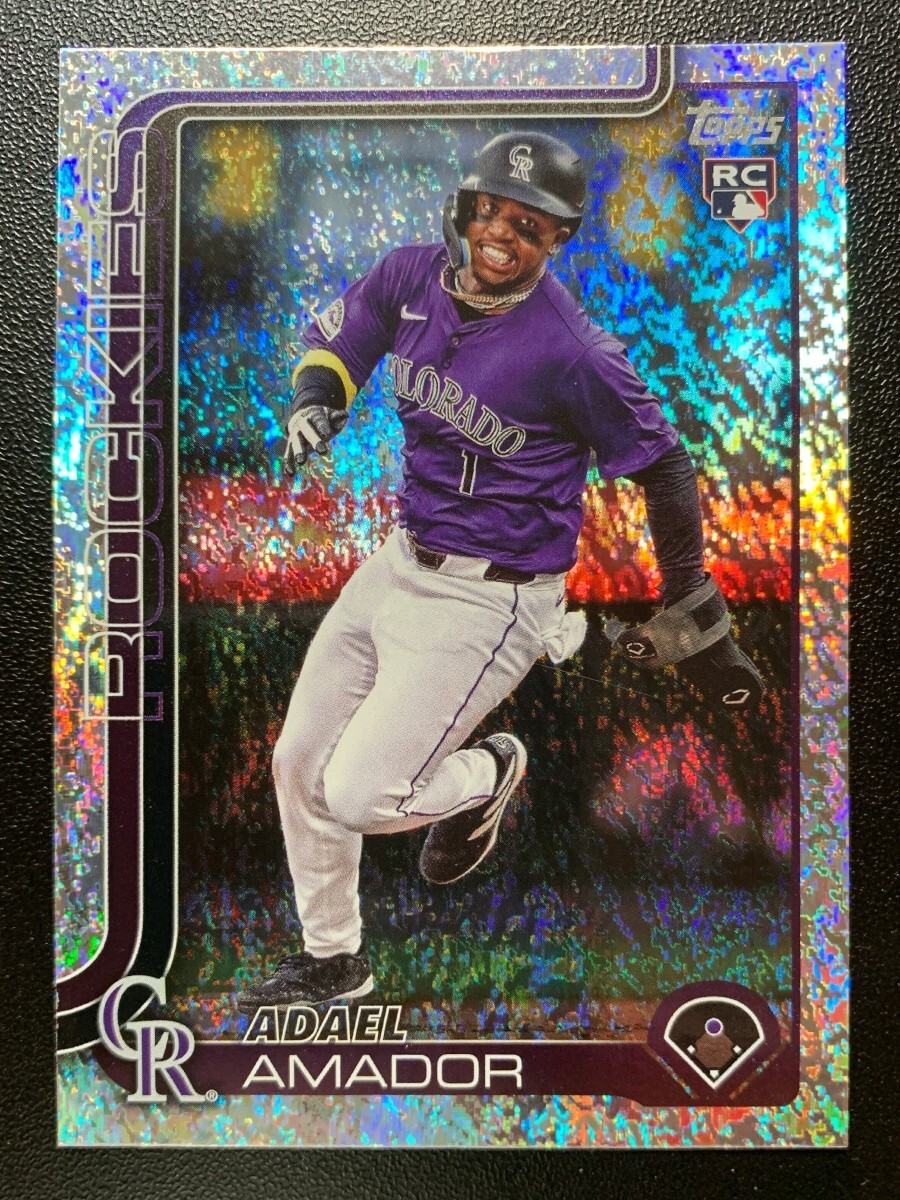 2025 Topps Adael Amador Holo Foil Rookie RC #191 – Rockies Base Parallel SSP