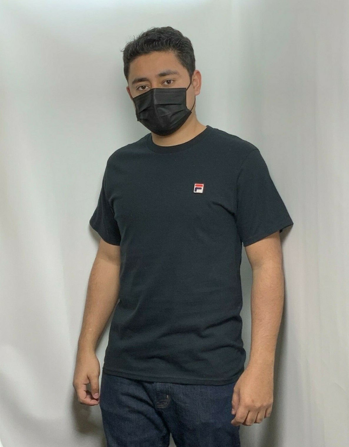 T shirt uomo Fila nera manica corta