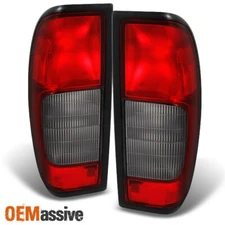Fits 00-04 Frontier Pickup Truck Red Clear Tail Lights Brake Lamps Replacement
