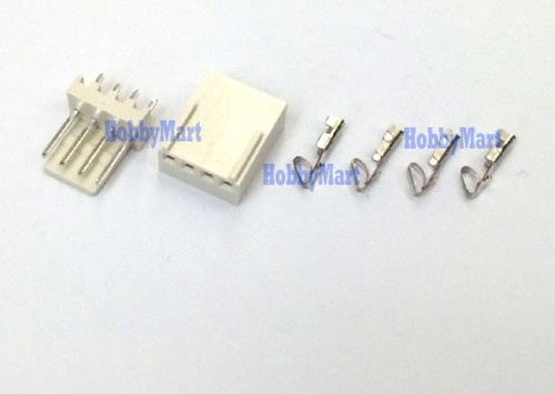 PWM FAN 2510 2.54mm 4-Pin Male Female Connector Crimp Pin PCB Header Socket x 50