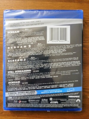 Brand NEW & SEALED!!! Scream 3 Movie Collection [Blu-ray + Digital