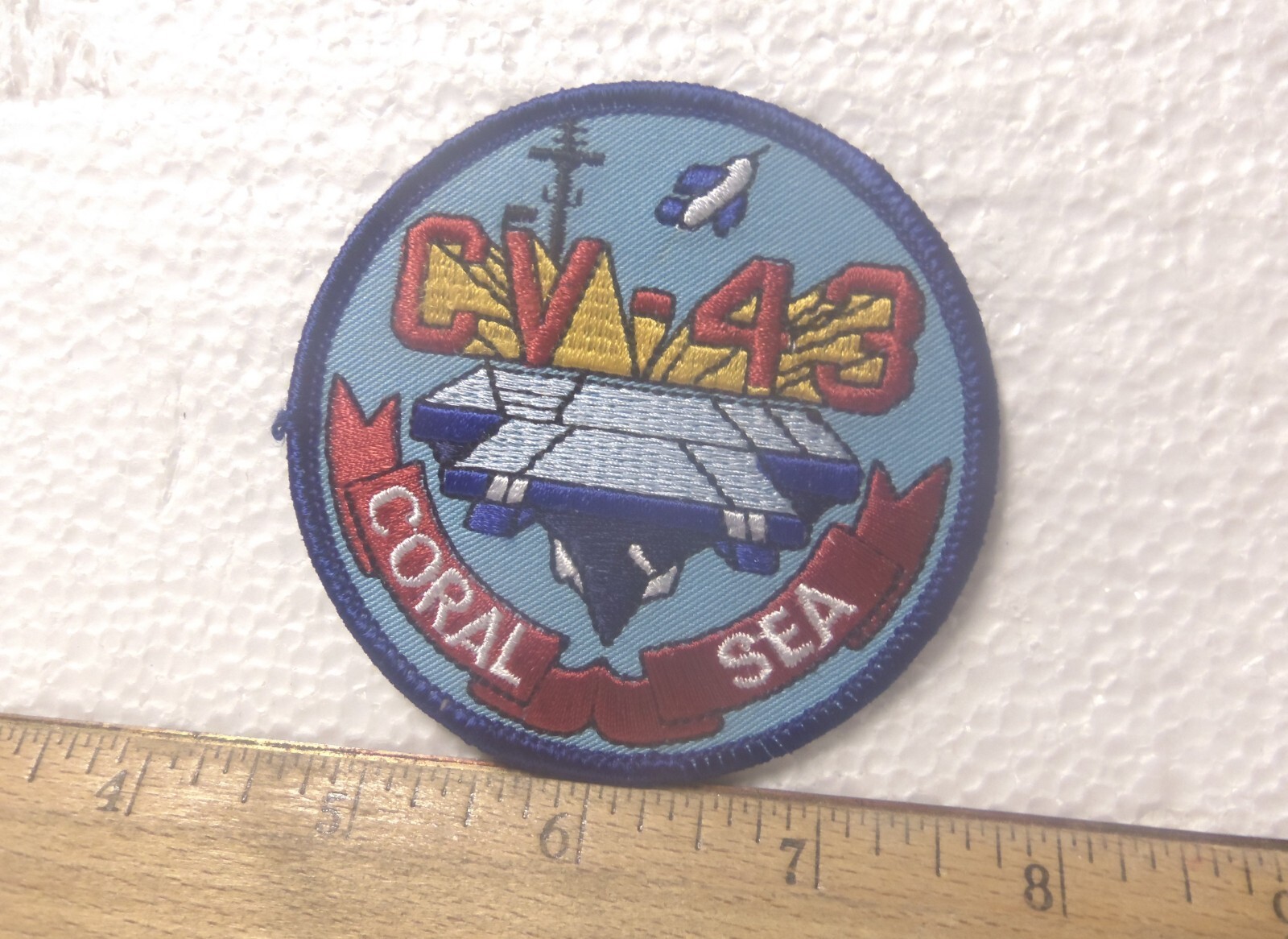 US Navy - Coral Sea CV-43 Embroidered Patch