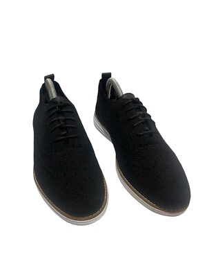 Cole Haan Grand Stitchlite Flyknit Wingtip Oxford Shoe Black  display picture 2