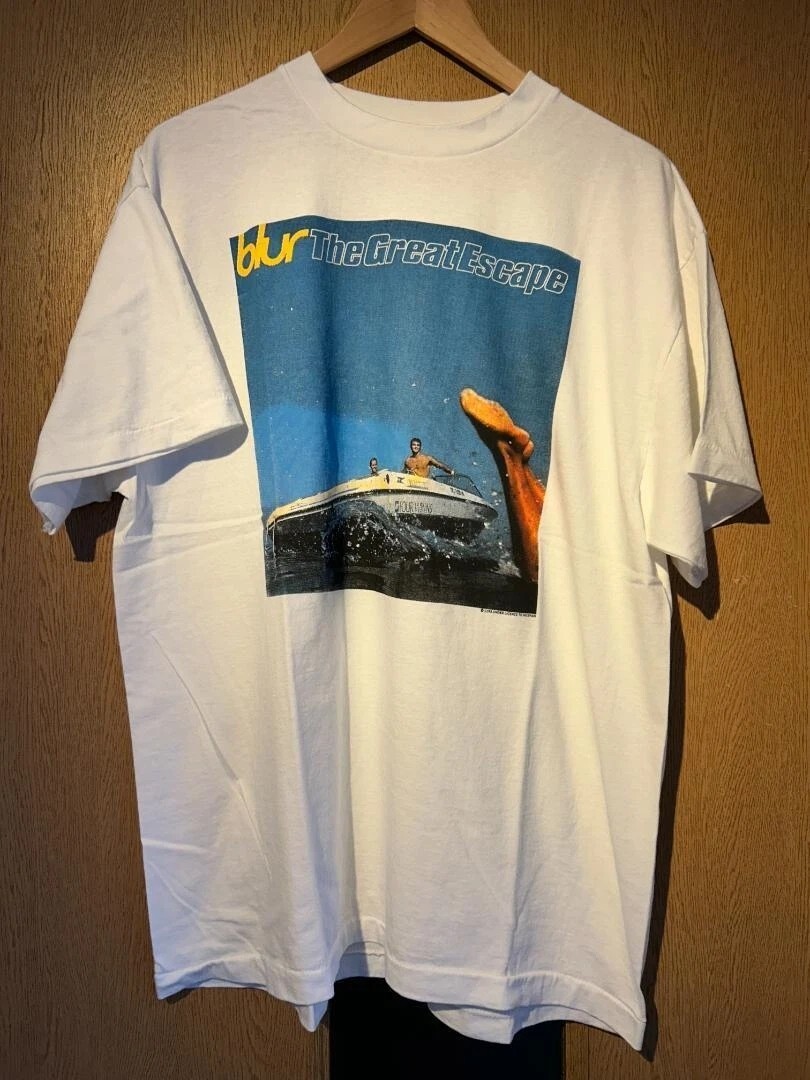 Blur Band The Great Escape 90s White short sleeve T shirt Vtg S-5XL